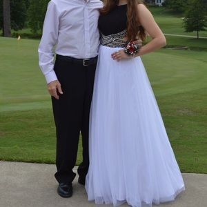 Black and White Prom Dress